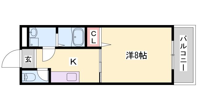 兵庫県姫路市砥堀 砥堀駅 1K アパート 賃貸物件詳細
