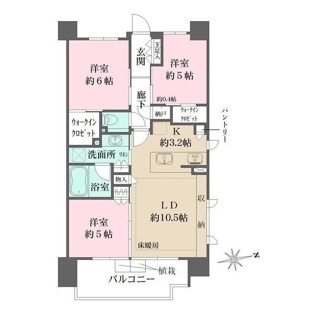 東京都調布市小島町１ 調布駅 3LDK マンション 賃貸物件詳細