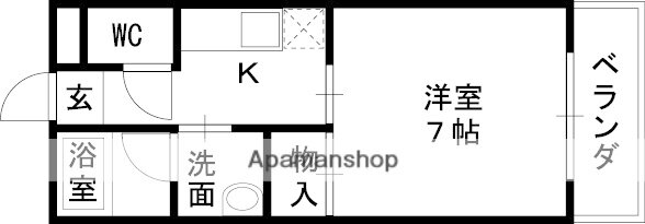 萌木苑 2階 1K 賃貸物件詳細