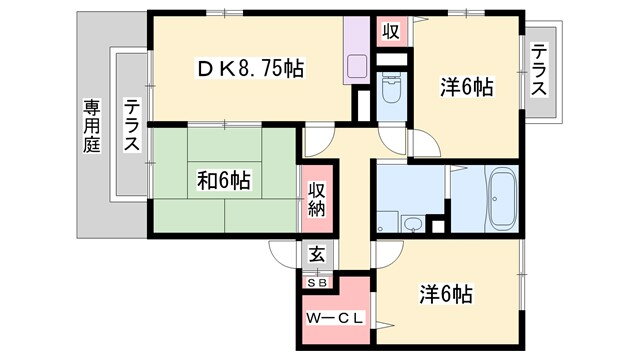 兵庫県加古川市尾上町養田 尾上の松駅 3DK アパート 賃貸物件詳細