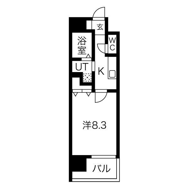 ＩＣＨＩＮＯＭＩＹＡ　ＲＩＳＥ 6階 1K 賃貸物件詳細