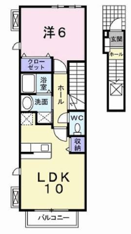 兵庫県高砂市米田町島 宝殿駅 1LDK アパート 賃貸物件詳細