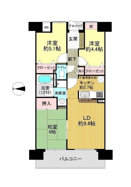 大阪府大阪市福島区大開２ 野田阪神駅 3LDK マンション 賃貸物件詳細