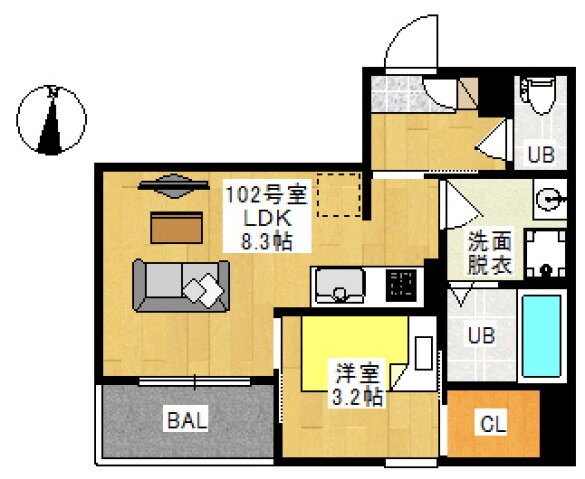 岡山県岡山市中区平井 東山岡電ミュージアム駅 1LDK アパート 賃貸物件詳細