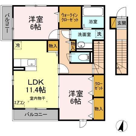 千葉県船橋市南三咲３ 滝不動駅 2LDK アパート 賃貸物件詳細