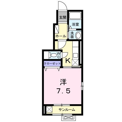 山形県山形市北町１ 北山形駅 1K アパート 賃貸物件詳細