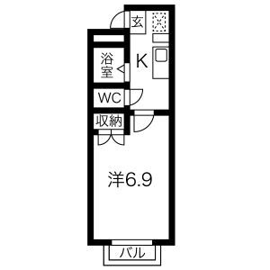 第３ホーメスト桜木 1階 1K 賃貸物件詳細