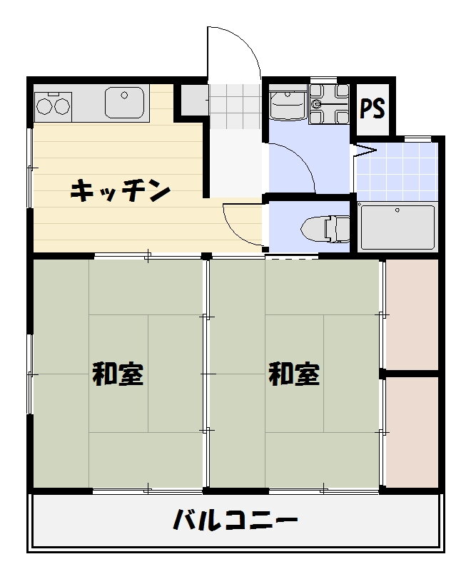 鹿児島県鹿児島市星ヶ峯２ 2DK マンション 賃貸物件詳細