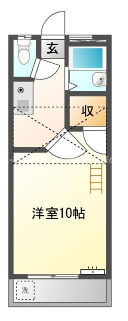 セザンヌ内張 2階 ワンルーム 賃貸物件詳細