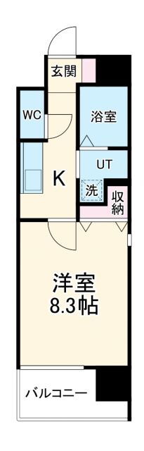 愛知県一宮市栄１ 尾張一宮駅 1K マンション 賃貸物件詳細