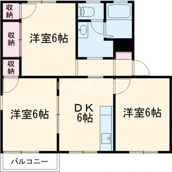 茨城県水戸市大塚町 赤塚駅 3DK アパート 賃貸物件詳細
