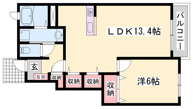 兵庫県姫路市継 八家駅 1LDK アパート 賃貸物件詳細