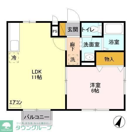 千葉県大網白里市みどりが丘３ 大網駅 1LDK アパート 賃貸物件詳細
