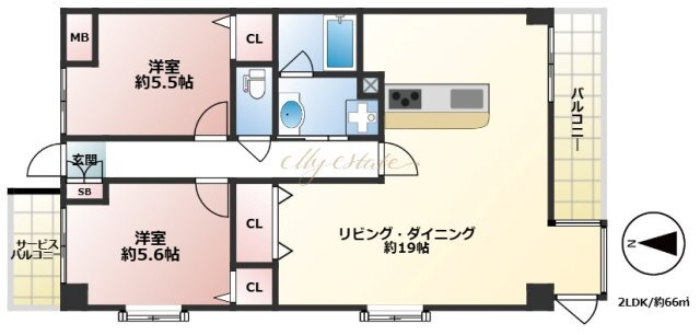 兵庫県尼崎市南塚口町３ 塚口駅 2LDK マンション 賃貸物件詳細