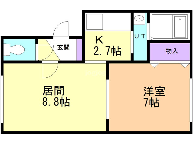 北海道北見市美芳町２ 1LDK マンション 賃貸物件詳細
