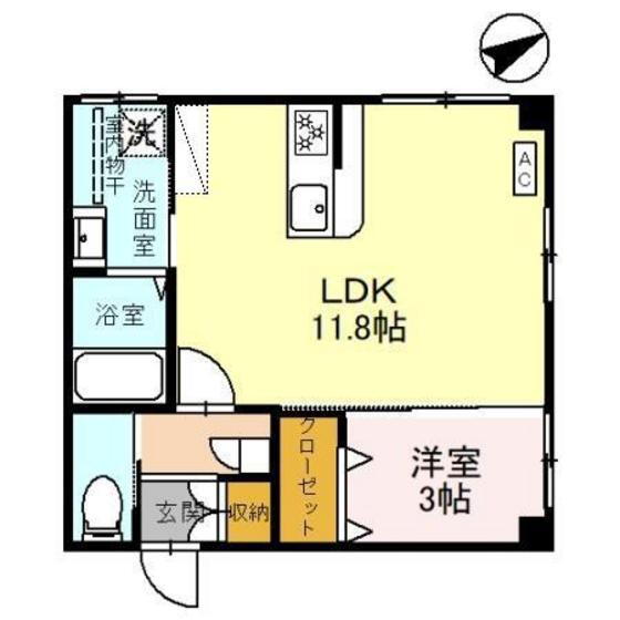 Ａｎｆａｎｇ本郷町　Ｉ 1階 1LDK 賃貸物件詳細