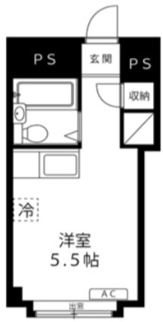 コーポ調布 2階 ワンルーム 賃貸物件詳細