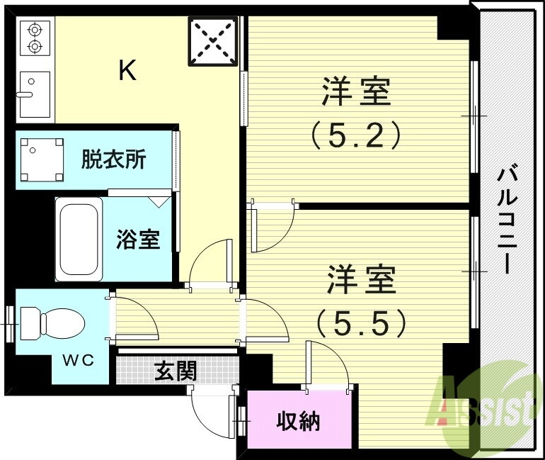 兵庫県神戸市須磨区禅昌寺町１ 板宿駅 2K マンション 賃貸物件詳細