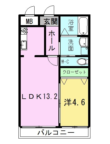 フォーレスト壱番館 2階 1LDK 賃貸物件詳細