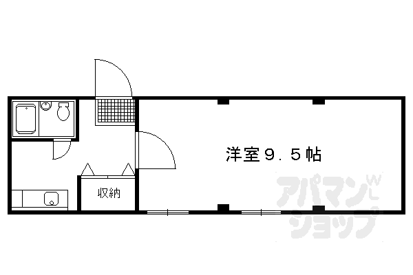 上賀茂松柏 2階 1K 賃貸物件詳細