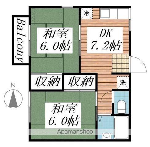 和歌山県和歌山市今福５ 和歌山港駅 2DK アパート 賃貸物件詳細