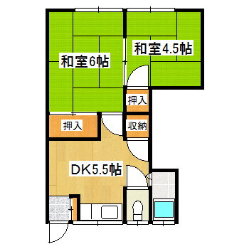 兵庫県宝塚市高司２ 小林駅 2DK アパート 賃貸物件詳細