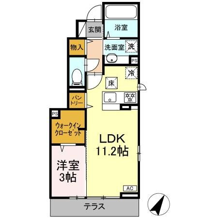 東京都日野市平山４ 平山城址公園駅 1LDK アパート 賃貸物件詳細