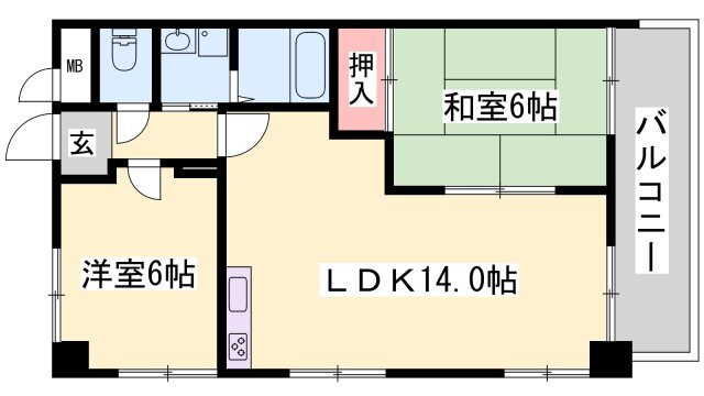兵庫県姫路市白浜町宇佐崎北１ 八家駅 2LDK マンション 賃貸物件詳細