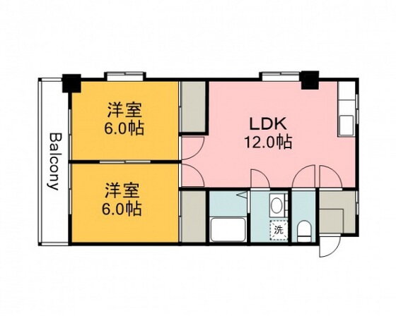 広島県広島市東区尾長西２ 広島駅 2LDK マンション 賃貸物件詳細