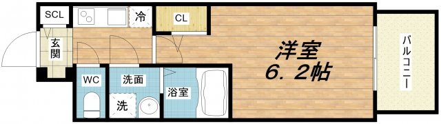 大阪府大阪市福島区大開３ 海老江駅 1K マンション 賃貸物件詳細