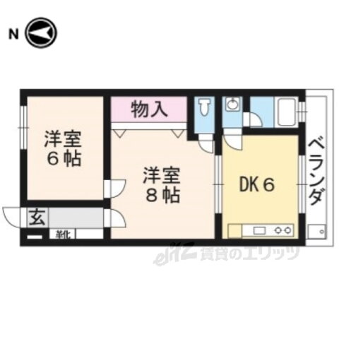 京都府京都市右京区西京極午塚町 西京極駅 2DK マンション 賃貸物件詳細