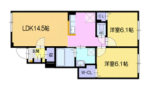 北海道苫小牧市大成町２ 青葉駅 2LDK アパート 賃貸物件詳細