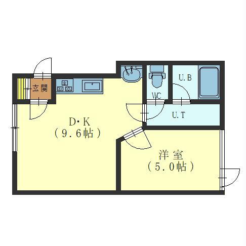 北海道函館市美原３ 五稜郭駅 1DK アパート 賃貸物件詳細