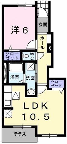 ビオレ榎ノ森ＩＩＩ 1階 1LDK 賃貸物件詳細