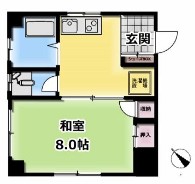 トドロキマンション７ 2階 1DK 賃貸物件詳細