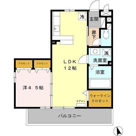 富山県富山市黒瀬 1LDK アパート 賃貸物件詳細