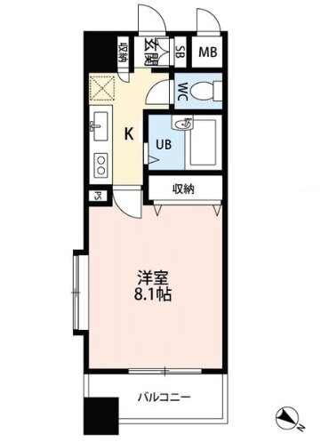 東京都目黒区中目黒２ 中目黒駅 1K マンション 賃貸物件詳細