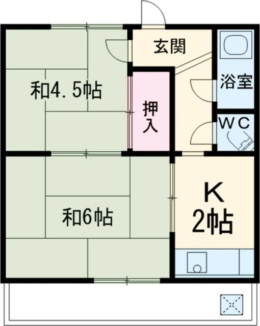 愛知県名古屋市北区会所町 比良駅 2K マンション 賃貸物件詳細