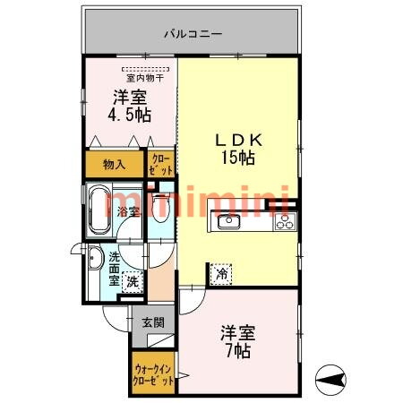 大阪府茨木市玉島台 南茨木駅 2LDK アパート 賃貸物件詳細
