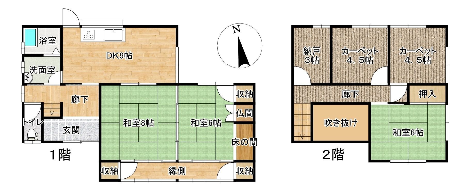 福岡県八女郡広川町大字長延 5DK 一戸建て 賃貸物件詳細