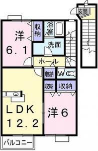 栃木県那須塩原市二つ室 西那須野駅 2LDK アパート 賃貸物件詳細