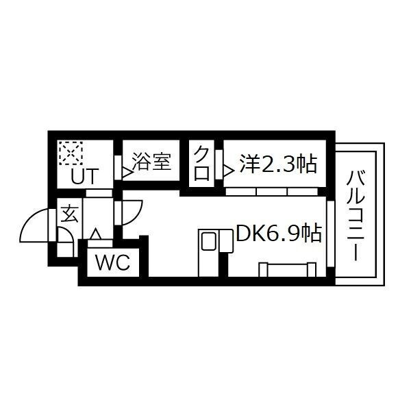 Ａｌｍｏ　Ｃａｓａ三国ケ丘 2階 1DK 賃貸物件詳細