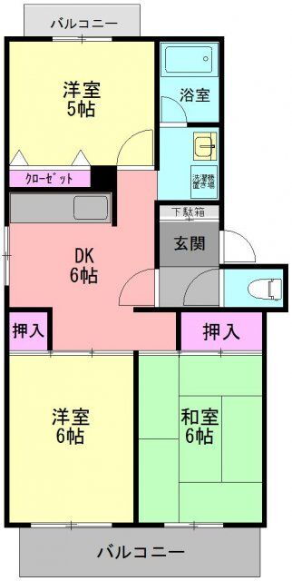 神奈川県大和市中央５ 大和駅 3DK マンション 賃貸物件詳細