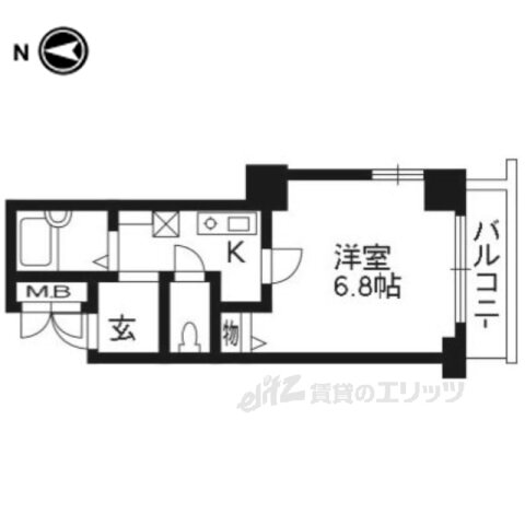 京都府京都市中京区西ノ京職司町 二条駅 1K マンション 賃貸物件詳細