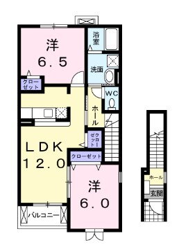 栃木県さくら市蒲須坂 蒲須坂駅 2LDK アパート 賃貸物件詳細