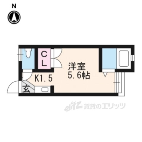 京都府京都市北区等持院東町 北野白梅町駅 ワンルーム アパート 賃貸物件詳細