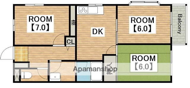 大阪府堺市堺区榎元町６ 三国ヶ丘駅 3DK アパート 賃貸物件詳細