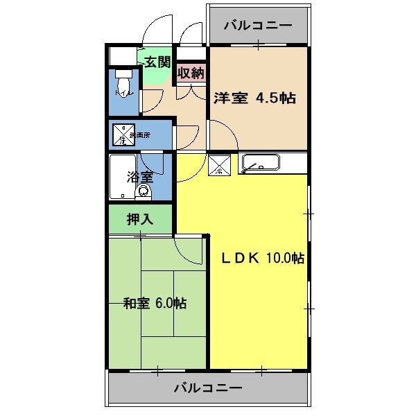 神奈川県大和市柳橋５ 桜ヶ丘駅 2LDK マンション 賃貸物件詳細