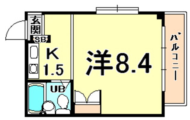 兵庫県西宮市甲子園高潮町 甲子園駅 1K マンション 賃貸物件詳細