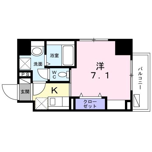 神奈川県平塚市宝町 平塚駅 1K マンション 賃貸物件詳細